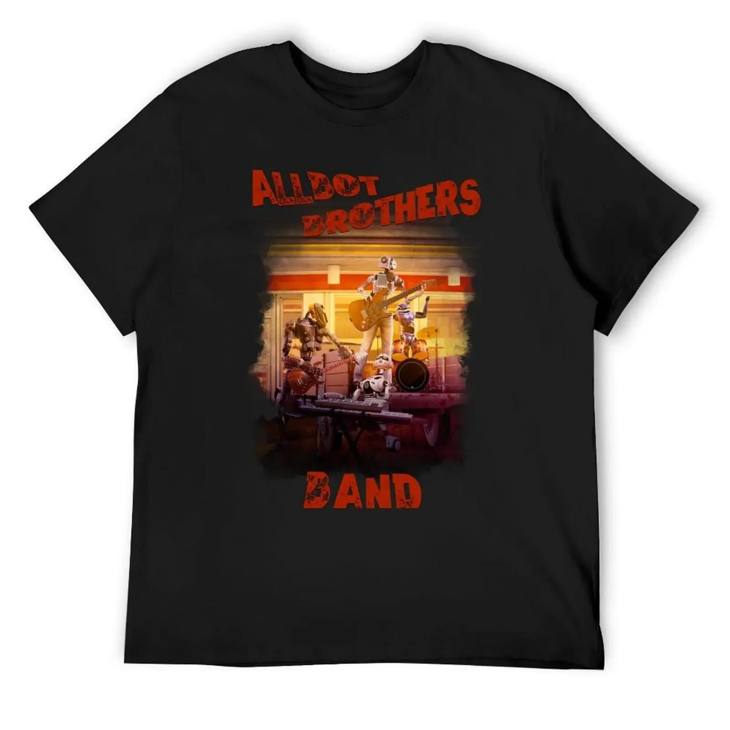 

Allbot Brothers Band Bob s Saucer Repair T-Shirt blue lock gifts for boyfriend tops mens vintage t shirts XXXXXL чорний