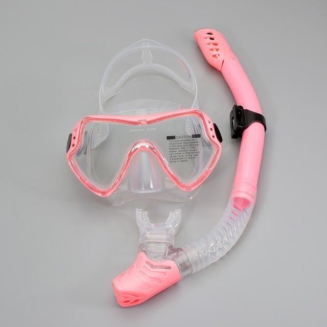 Professionelle Tauchmaske Schnorchelset Outdoor Tauchtrainingsausrüstung Silikon Tauchbrille Atemrohr Neu