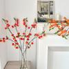 Orange Lantern Fruit Silk Cloth Sour Berry Lifelike Simulation Flower  Home Decoration