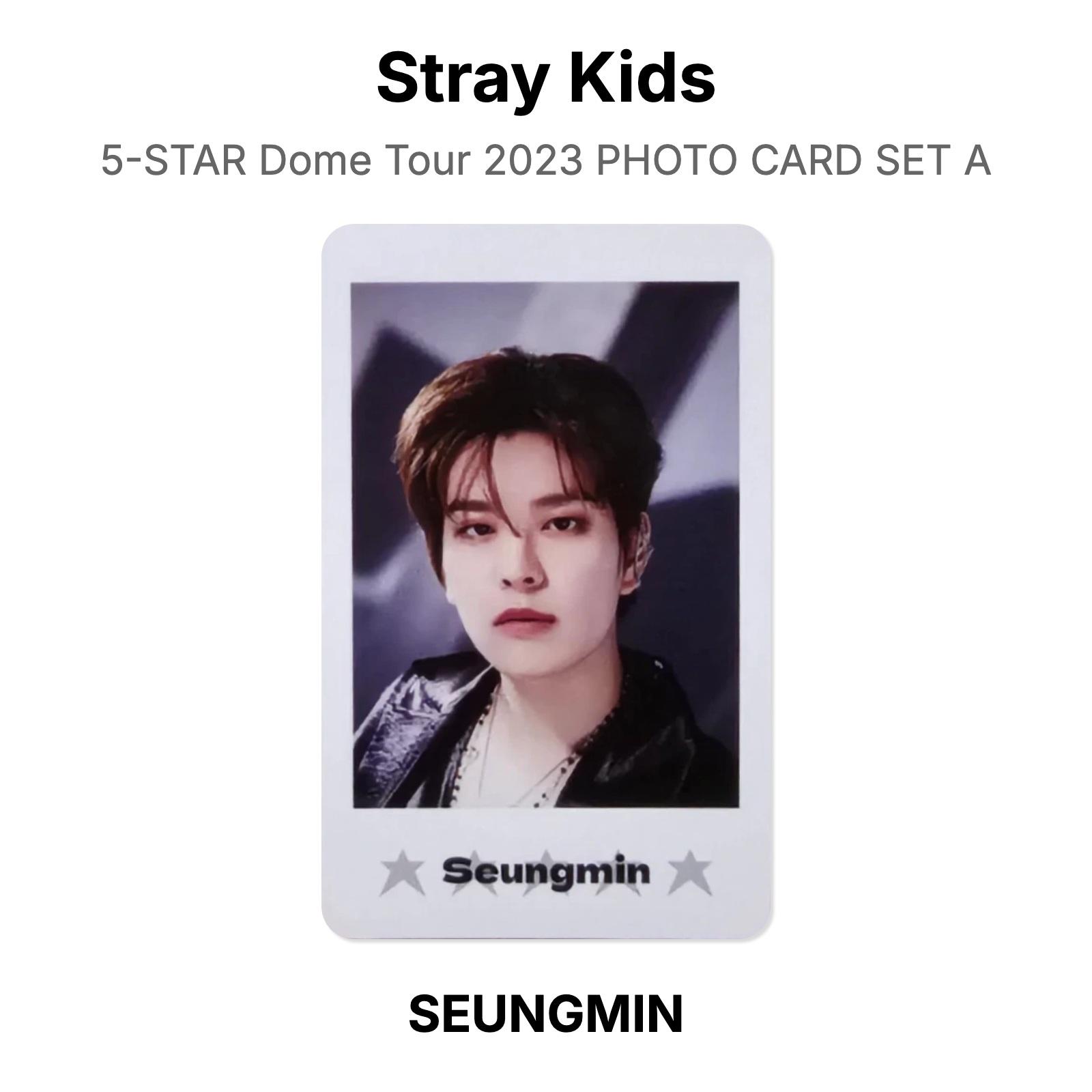 Stray Kids 5-STAR Dome Tour 2023 НАБОР ФОТОКАРТОЧЕК A Официальная фотокарточка SEUNGMIN