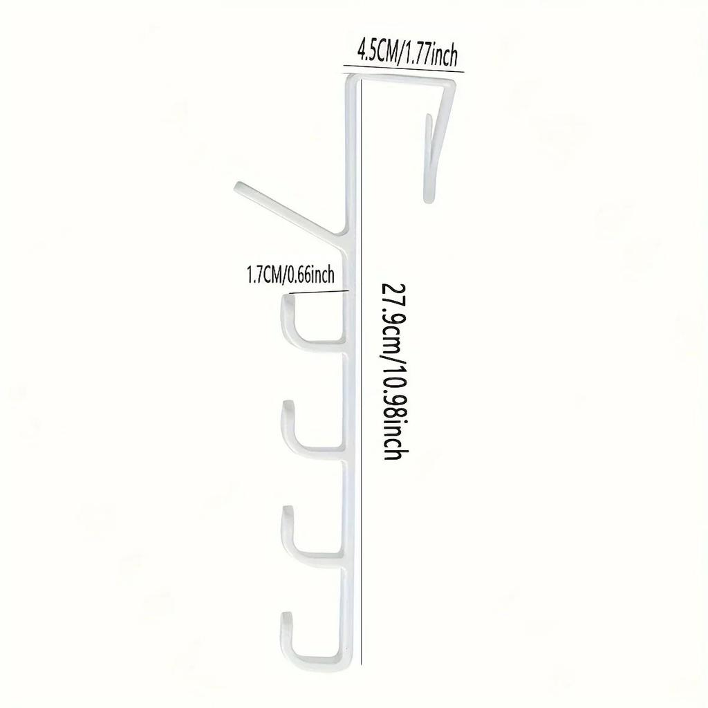 2pcs-Hooks for Door Simple Design, Suitable for 4.5cm Thick Door, Strong Load-bearing Wardrobe/bathroom/cabinet Universal