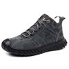 Fashion Winter Pig Leather Velvet Warm Cotton Shoes for Men New Designer Soft-soled Casual Men's Shoes Fashion Light Ankle Boots Male