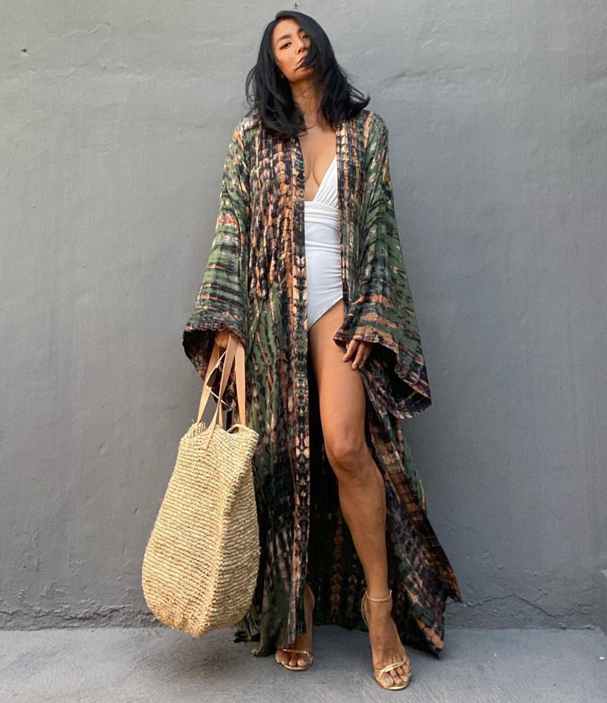 

Пляжная накидка в европейском и американском стиле 2022 года | Женское отпускное платье-купальник One Size