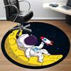 1pc Moon Astronaut Office Round Area Rug, Under Office Chairs Bedroom Living Room Home Decor, Room Deco