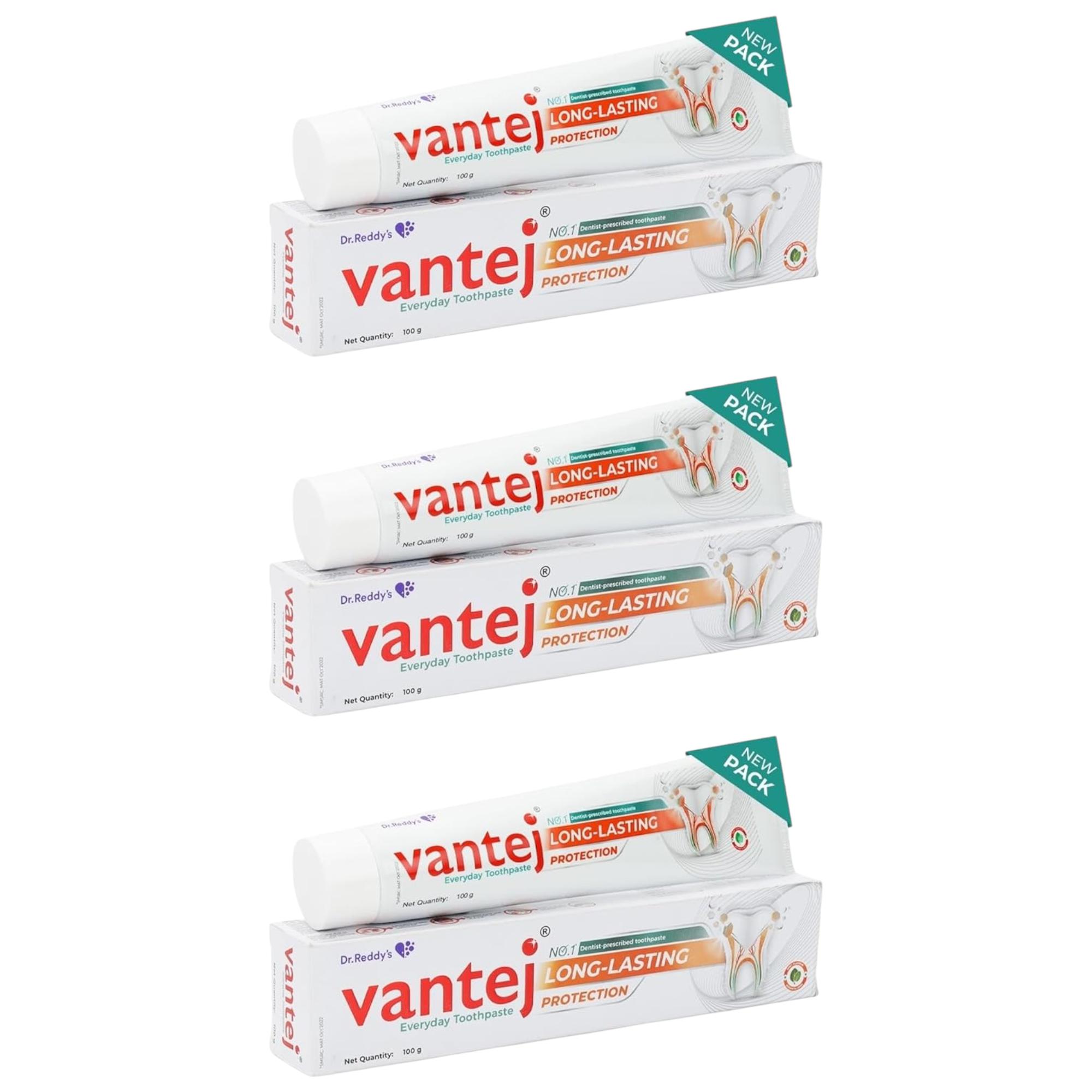 

Vantej Dr Reddy s Зубная паста для чувствительных зубов 100 г Упаковка из 3 штук для защиты эмали и долгосрочного облегчения