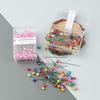100Pcs Dressmaking Pins Colorful Round Pearl Head Needles Straight Sewing Pins For DIY Sewing Embroidery Patchwork Positioning