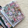 Clear Cut Vintage Glitter PET Decals, 11Pcs Kawaii Stickers, DIY Embellishment for Scrapbook, Journal & Toploader