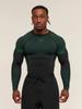 GYMSHARK Herr Onyx Snabbtorkande Andningsbar Lång & Kortärmad Träningsdräkt