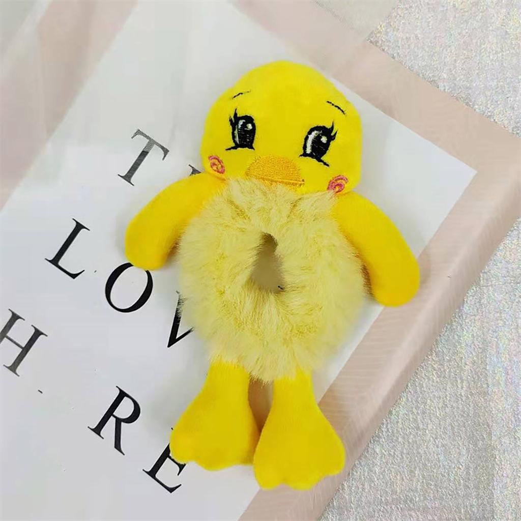 Clothing Women Fashion Plush Hair Tie Cute 3D Animal Tie Hair Head Rope Ponytail Holster