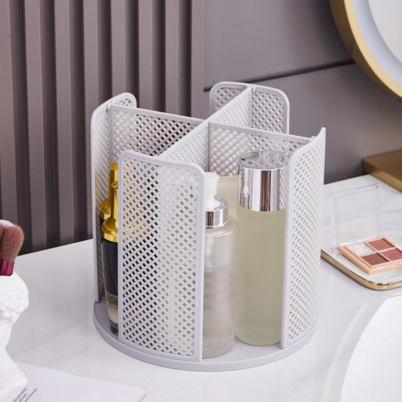 Innovative Kitchen Organizer 360 Degree Rotating Storage Rack Space Saving Spice Bottle Holder Makeup Decorative Tray