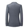 Spring and Autumn Thin Men's Suits, No Ironing, Slim Fit, Young and Middle-aged Plaid Small Suits, Casual