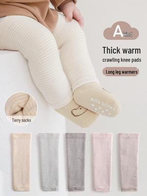 Winter Baby Knee & Thigh High Socks: Thick, Warm Crawling Pads & Long Leg Warmers