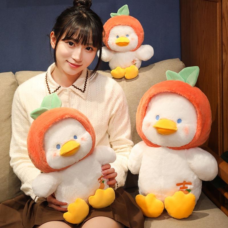 Orange Cute Duck Duckling Plush Toy Doll Girl Gift Sleeping Pillow Cloth Doll Cute Doll