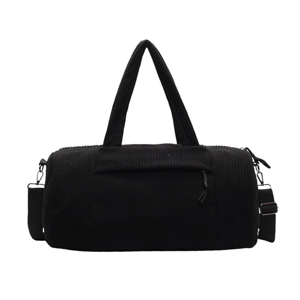 Fashion Corduroy Shoulder Bag Lightweight Large Capacity Crossbody Bag Tote Luggage Bag