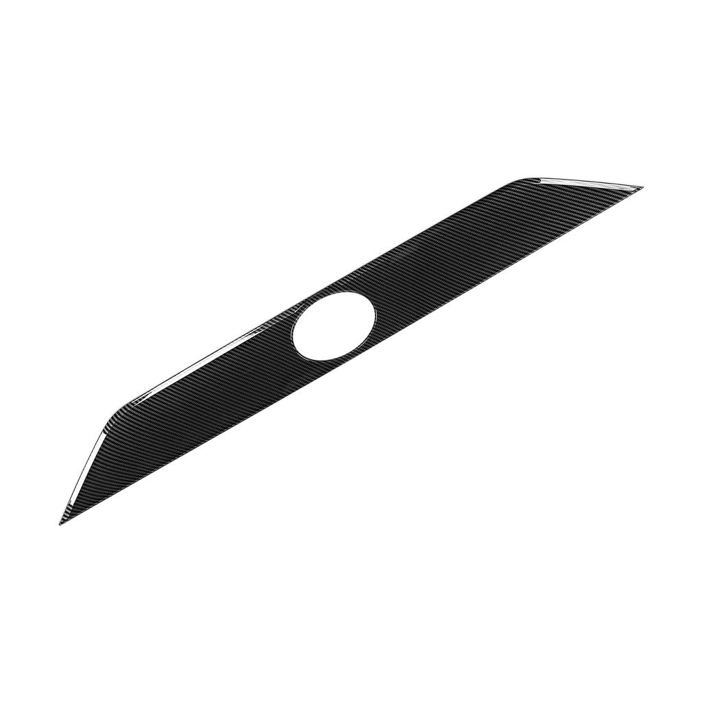 Rear Trunk Tailgate Lid Cover Trim Carbon Fiber Style Exterior Decor Fit for RAV4 2019 2021