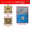 10 Sets Mini Adsorption Buckle Bags Magnetic Snap Button Fasteners Clasps Buttons Handbag Purse Wallet Craft Bag Parts