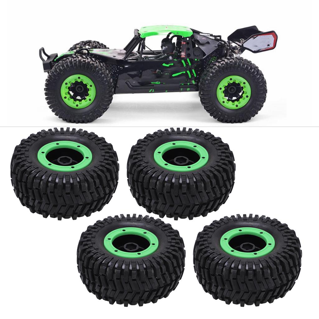4pcs Rubber Tires 1/10 RC Soft Rubber Tyre for Racing RC Off Road On Road Car Accessories