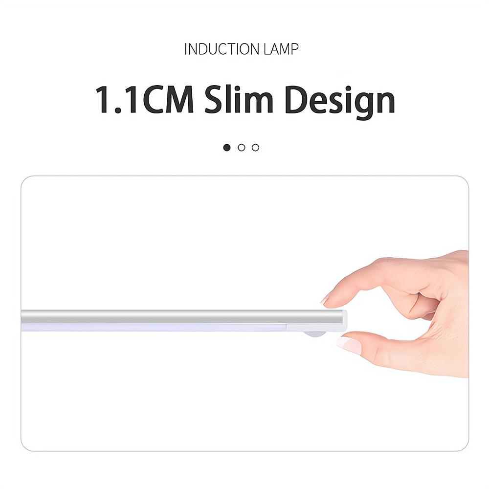 Night Light 3color In One Home Lamp Motion Sensor Wireless USB Under Cabinet Dormitory Wardrobe Closet Cupboard Indoor Lighting