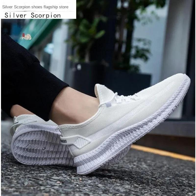Trendy Lehké Chůze Baleríny Pánské Tenisky Venkovní Běžecké Fitness Boty Zapatillas Prodyšné Pánské Boty