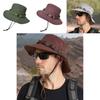 Mens Sun Protection Fisherman Hat With Large Brim And Breathable Nylon For Outdoor Activities
