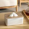 Multifunctional Nordic Style Desktop Tissue Box for Restaurants and Home Storage