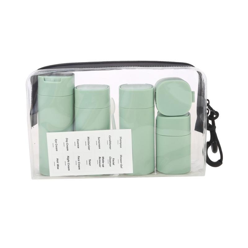4Pcs/Set Refillable Bottle 90ml  Soft Silicone Lotion Container Squeeze Tube Empty Bottle Portable Travel Shampoo Bottle