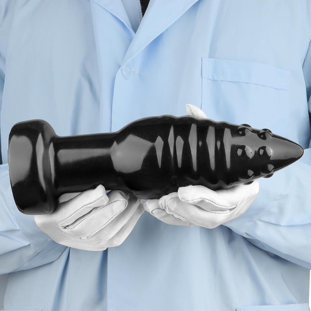 Extra Large Pointed Anal Plug with Suction Cup Thick Anal Dilator for Adult Anal Expansion Play Toy