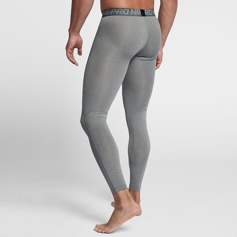 Nike Logo Sports Training Quick Dry Leggings Gray Men's 838068-091