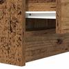 Nightstand with 2 Drawers Rustic Wood Look 38 x 34 x 80 cm