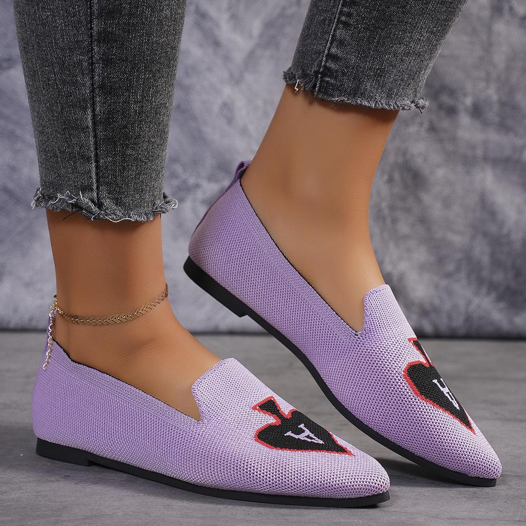 New Fashion Shallow Mouth Mixed Colors Low Heels Summer Shoes Ladies Pointed Toe Autumn Women Casual Female Sneakers Flats