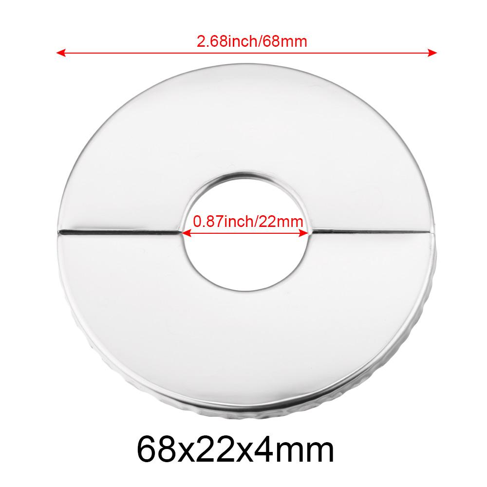 1PC Self-Adhesive Stainless Steel Faucet Decorative Cover Shower Chrome Finish Water Pipe Wall Covers Bathroom Accessories