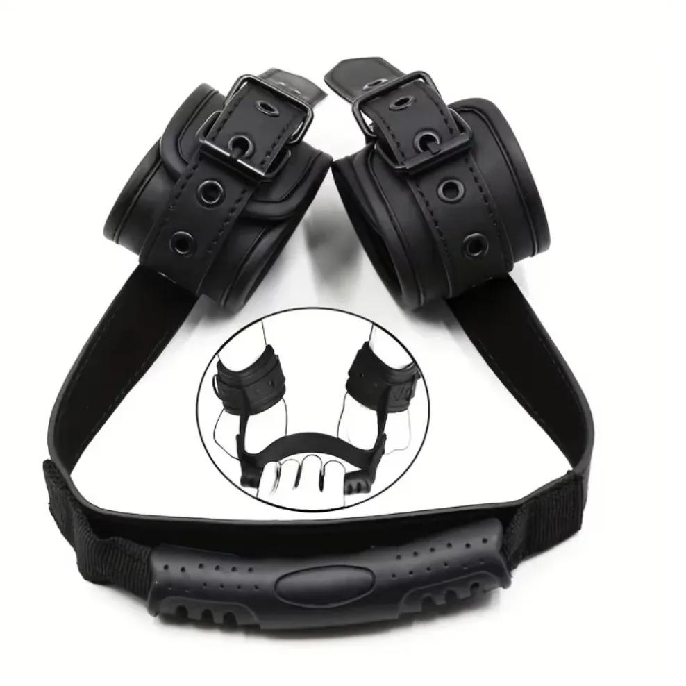 Handcuff Restraint Harness PU Leather Riding Backhandcuffs BDSM Restraint Fetish SM Slave Sex Toy  Adult Female Sex Product Shop