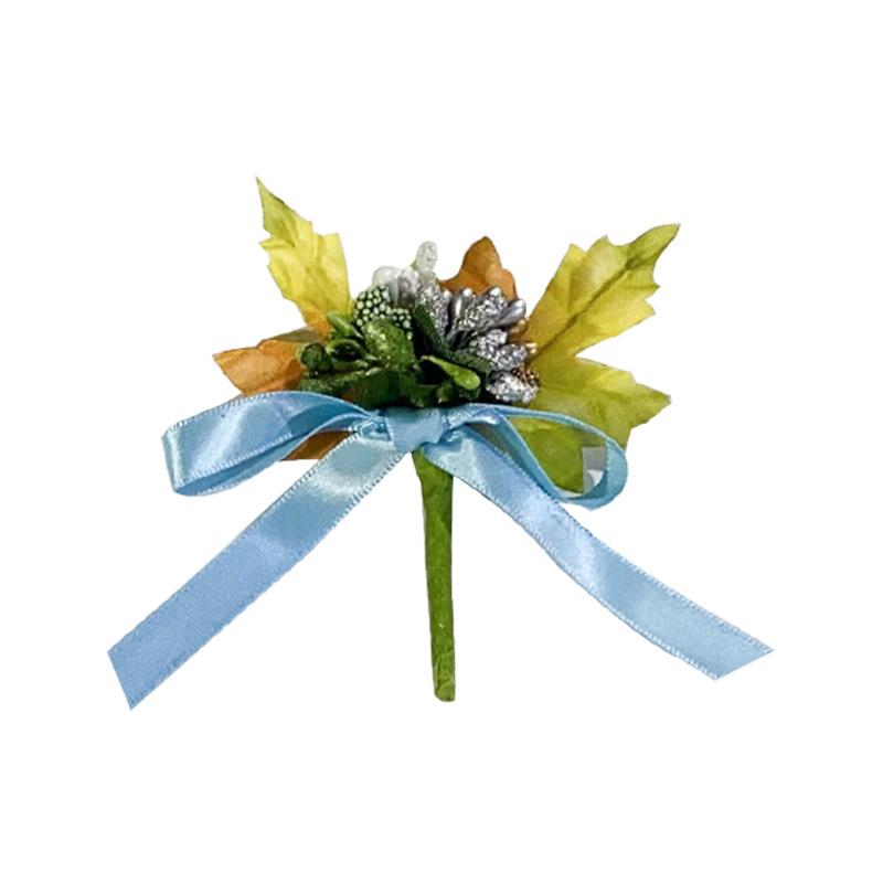 Children's Tuxedo Suit with Flower Corsage & Necklace - Wedding and Performance Accessories