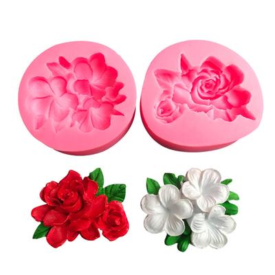 Gardenya Frangipani Çiçeği Silikon Kalıp Fondant Kek Çikolata Kalıbı Aromaterapi Alçı Kalıbı