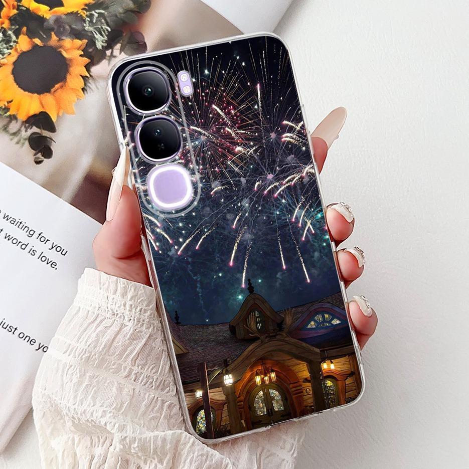 For Vivo Y200 5G Case Vivo V40 Lite Beautiful Butterfly Painted Cover Soft Slim Phone Case For Vivo Y300 Y 200 V40Lite 5G Bumper