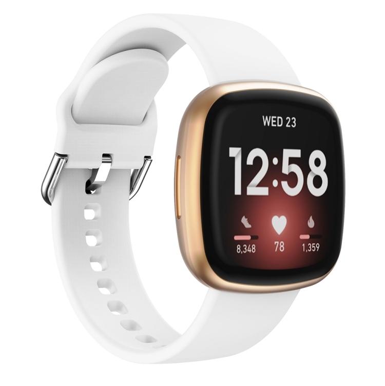 

For Fitbit Versa 3 Silicone Watch Band(Black)