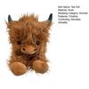 Highland Cow Plush Toy Cute Yak Doll with Long Fluffy Hair Soft Stuffed Animal Gift for Kids Adults Cow Lovers
