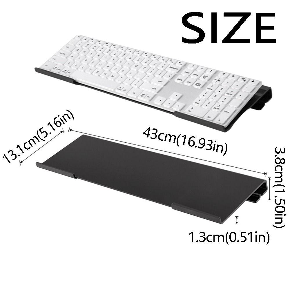 Langlebiger Computer-Tastaturhalter Klarer Acryl-Neigungstastaturständer Schreibtisch-Tastaturablage Schule