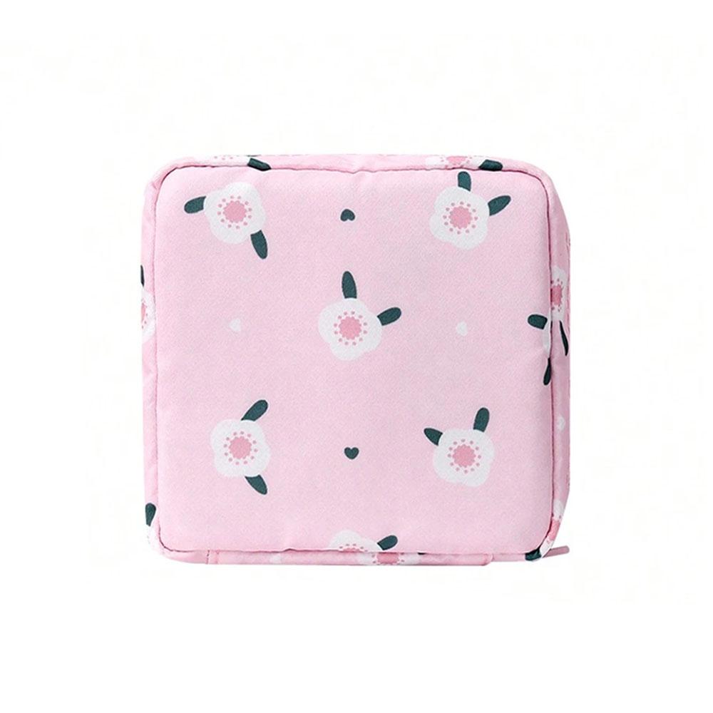 

Cute Printed Sanitary Napkin Storage Bag, Portable Zipper Coin Purse, Perfect For Carrying Sanitary Napkins On The Go, Girls Tam