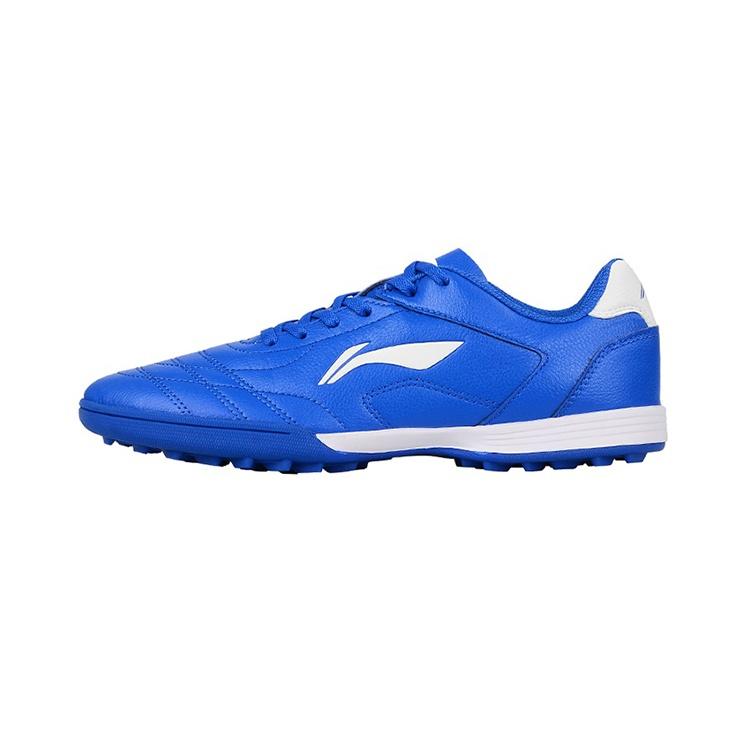 (GS) Li-Ning Training Soccer Shoes TF Blue White Kids ASTQ014-3 EU 32
