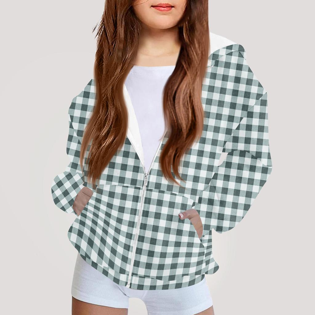 Moda dziecięca Bluza z kapturem z nadrukiem z długim rękawem Dziewczęca kurtka hoodie