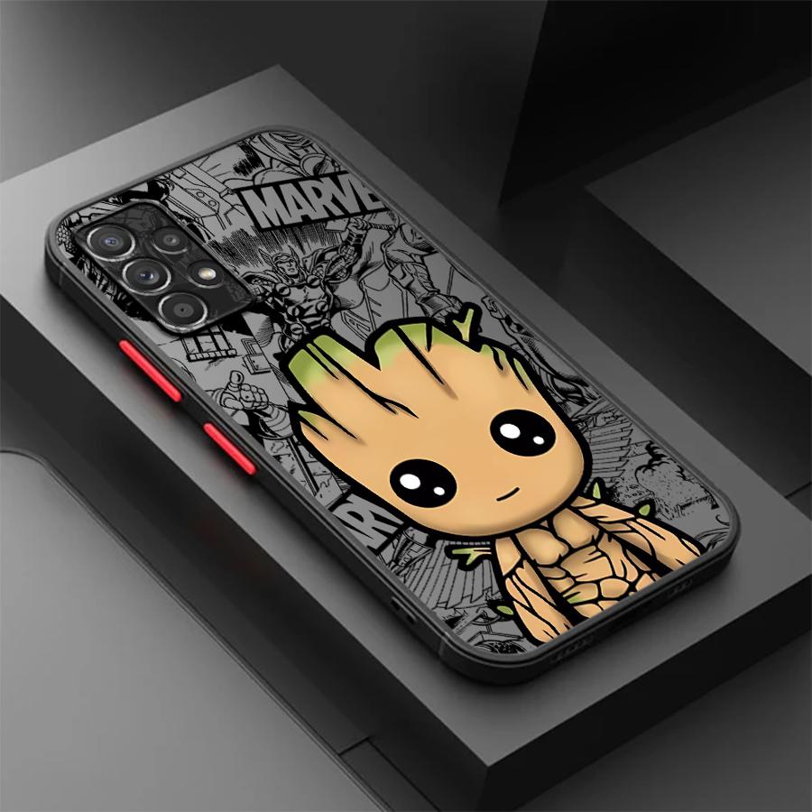 Marvels Spider-Man Groot Phone Cover Case for Samsung Galaxy A16 A17 A52 A15 A56 A55 A34 A36 A52S A72 A53 A73 A33 A14 A23 A35