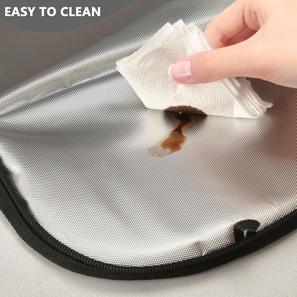 Halloween Gray Spider Web Car Trash Can with Lid Waterproof Leak Proof Car Trash Bag Car Garbage Can for Headrest SUV Truck