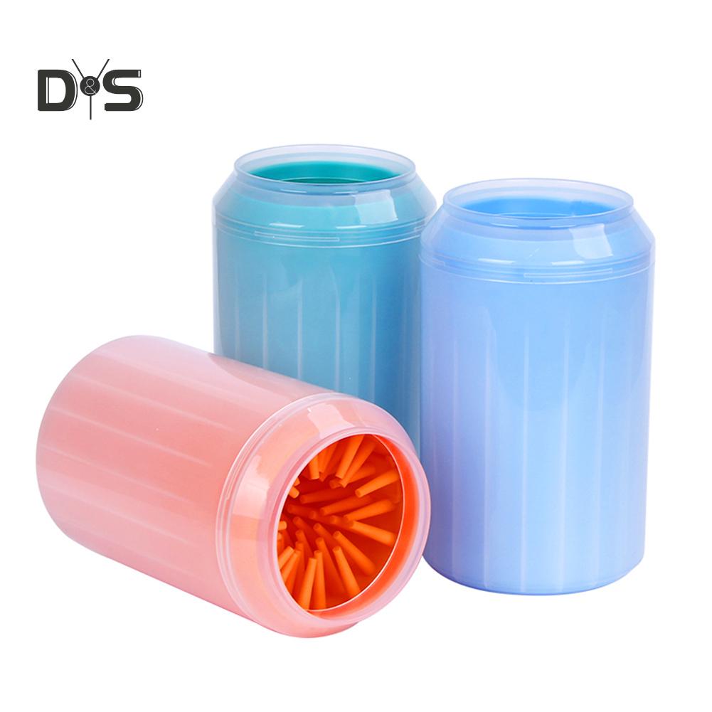 PUPPY TOWN Tragbare Katzen- und Hundepfotenwaschbürste aus Silikon, Fußreinigungswerkzeug für Haustiere