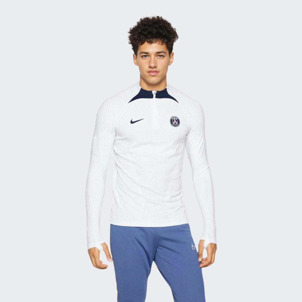 Nike Half-Zip Long Sleeve Soccer Jersey PSG ADV Player Edition 22-23 Men Tops White DM2283-101