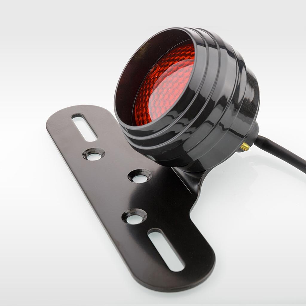 Motorcycle Tail Light Brake Light with License Plate Bracket Integrated Running Lamp Universal
