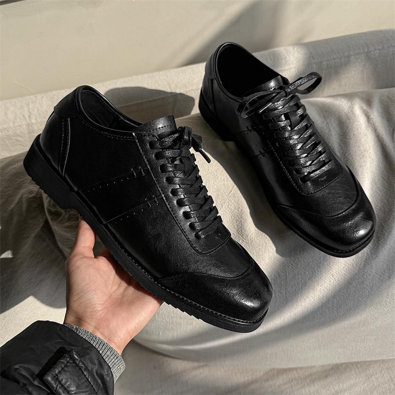 

Fashion Leather Shoes For Man Genuine Leather Big Size Shoes High Quality Designer Formal Shoes Casual Shoes Fashion Business 36