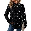 Damen Vintage Polka Dot Oberteil, Lässige Vielseitige Bluse für den Alltag