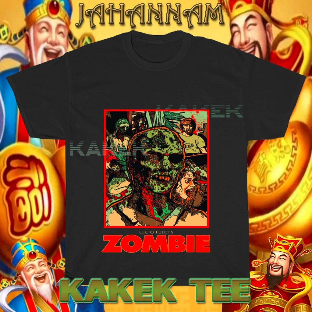 

New Lucio Fulci s Zombie Horror Movie Logo American T shirt Funny Size S to 5XL M
