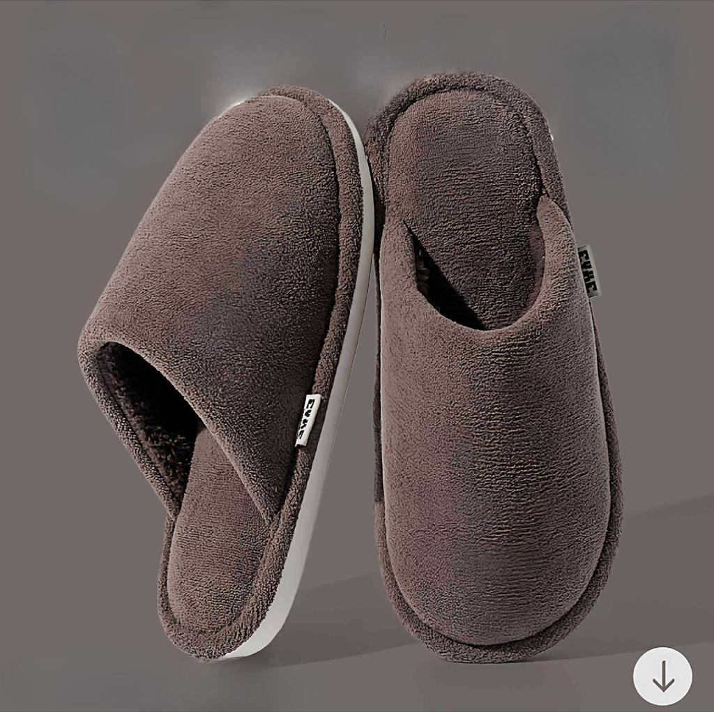 Baumwollschuhe für drinnen zu Hause, Wärme, Fleece, rutschfest und geruchshemmend